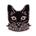 BLACK CAT CLUB Pin Cute Black Cat Badge Cartoon Animal Shape Drip Oil Enamel Pin the Best Jewelry Gift for Cat Lovers Suitable for Vest Shirt Skirt