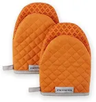 KitchenAid Asteroid Mini Oven Mitt, 5.5"x8", Honey 2 Count