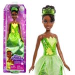 Mattel Disney Princess Dolls, Tiana Posable Fashion Doll with Sparkling Clothing and Accessories, Disney Movie Toys, HLW04