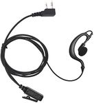 Yolipar Earpiece Surveillance Kit Compatible with Retevis RT21/ RT22/ RT68, BaoFeng, BTECH, Kenwood, Arcshell AR-5 Walkie Talkie with PTT Mic Headset Accessories (G-Shaped)