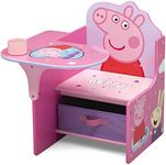 Delta Children Chair Desk with Storage Bin - Ideal for Arts & Crafts, Snack Time, Homeschooling, Homework & More - Greenguard Gold Certified, Peppa Pig