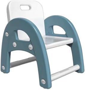 Kids Chairs, Child Back Chair, Toddler Activity Plastic Chair, Backrest Small Chair, Durable Chair for Kids Indoor or Outdoor Use, Activity Center Outside Toys Chairs (Blue)