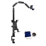 ARKON Remarkable Creators Clamp Phone or Camera Stand with Ring Light for Nail Art, Baking, and Crafting Videos (CLAMPRCB)