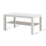 home stuff Coffee Table Modern Stylish Coffee Table, Coffee Living Room, Herringbone Coffee Table, Effect Coffee Table with Shelf, Rectangular Coffee Table, Easy to Assemble, White, 90x55x45 CM