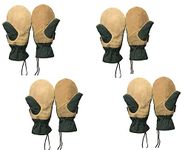 ROCKSPORT Rappelling Mitten and Gloves, Perfect for Zip line & Climbing Activities (Pack of 4)