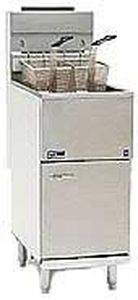 Pitco 45C+S Natural Gas Fryer, 42-50 lb, Full Pot 4-Burner | 122,000 BTU