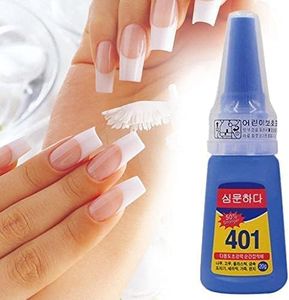 Kreni Nail Glue - Super Glue Stronger For Artificial Or Fake Nails,Nail Art 20g - Bottle 401 Rapid Fix Handmade Adhesive Quick Dry (clear, pack of 1)