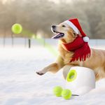 ALL FOR PAWS Automatic Dog Ball Launcher, Interactive Dog Tennis Ball Thrower For Large and X-Large Dogs,Rechargable Interactive Puppy Pet Fetch Toy, 3PCS 2.5" Tennis Balls Included