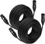 MIKIZ XLR Cables 50 Feet 2 Packs Pr