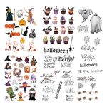 Messketeers - Halloween Decoration Pack of 80+ Stickers for Halloween Decorations, Gifting, Theme Party Decor, Pranks and Much More