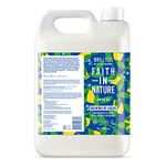 Faith In Nature Natural, Super Concentrated, Biodegradable Washing Up Liquid with Lemon Oil, Vegan and Cruelty Free, No SLS, Parabens or Phosphates, 5 L Refill Pack