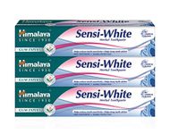 Himalaya Herbal Sensi-white Toothpaste helps in teeth whitening| Rapid and Long Lasting Sensitivity Relief|With Active Ingredients for cavity protection|Enamel Friendly- 75ml (Pack of 3)