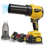 TOMAHAWK® TCTB-20B Cordless Turbo Blower with 20V 3.0Ah x 2 Batteries, GS & CE Certified, Air Flow Speed 200km/hr, LED Light & Battery Indicator
