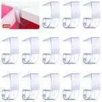 Hilitchi 30Pcs Plastic Table Skirting Clips with Hook and Loop Table Cover Tablecloth Clips for 1 3/5 to 1 4/5 Inches Table Edge Great for Party Picnic Banquet Gathering Activities