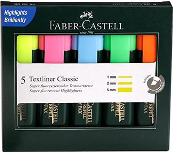 Faber Castell Textliner 5-Pieces Set, Assorted