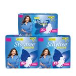 Stayfree Secure xl | Combo packs 98 Pads | Cottony Soft Sanitary Pads for Women | with Leak Lock Technology | Odour Control | Absorbs Up to 100% fluid | Up to 12 Hours of Protection |