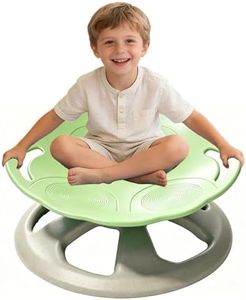 FERUERW Spinning Chair for Autistic Kids with Handle, Sensory Swivel Chair, 220LBS Weight Capacity, Sensory Toy for Children with ADHD/Autism, Training Body Coordination, 3+ Years (Light Green)