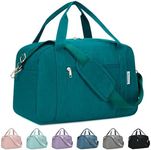 for Easyjet Airlines Cabin Bag 45X36X20 Underseat with Laptop Compartment 15.6 Inch Travel Duffel Bag with Wet Pocket Weekender Overnight Carry on Luggage for Women and Men 25L (Teal)