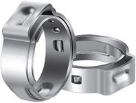 LOKMAN 50 Pack 1/2 Inch PEX Cinch Clamps, Stainless Steel Rings Pinch Clamps for PEX Tubing Pipe Fitting Connections (1/2 Inch)