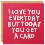 Valentine's Day Card for Wife, Husband, Girlfriend, or Boyfriend - Perfect for Your Loved One and Ideal for Anniversary Cards - I Love You Everyday