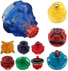 10 Pieces Bey Tips Burst Gyro Toy Battling Tops Burst Accessories Compatible with Beyblade Burst GT/God/ChoZ Series, DIY Refit Gyro Base, Spinning Top Toys Parts