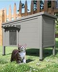 TIMHAKA Outdoor Cat House Feral Cat