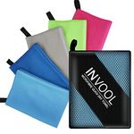 Invool Microfiber Towel, 5 colours (Blue) with carry bag - Quick Dry Towel for Travel, Camping, Fitness, Beach, Vacation, Fast Drying and Absorbent(Blue)