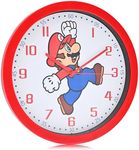 Accutime Super Mario Kids Wall Clock - 12-inch Analog Clock for Kids, Battery Operated Colorful Clock - Cordless Kids Clock, Modern Classroom Clock/School Clock - Fun & Magical Time Telling for Kids