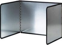 4 Sided Splatter Guard, Stainless Steel Oil Splatter Guard, Grease Splatter Screen, Anti Splatter Sheet Oil Guard Foldable, Oil Splatter Proof Baffle Splatter Guard Stove (39x29x30)