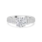 Ornate Jewels 925 Silver CZ American Diamonds Solitaire Engagement Ring for Women and Girls | With Certificate of Authenticity & 925 Stamp | Life-time Warranty*