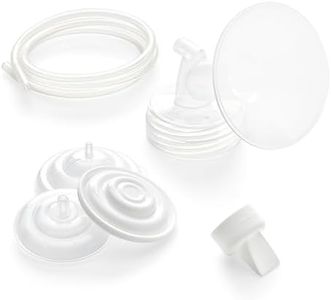 Spectra Baby USA - Authentic Breast Flange Set, Wide Neck Breastshield Set - (Medium / 24mm) - Replacement Parts for 9 Plus, S2, S1, M1 Breast Pumps, BPA/DEHP Free
