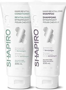 Shapiro MD Hair Revitalizing Shampoo and Conditioner Set for Men and Women | Thickening Shampoo and Conditioner Set for Visibly Fuller Looking Hair (1 Month Supply)