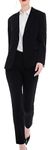 Marycrafts Women's Professional Blazer Pant Suit Set for Work 20 Black