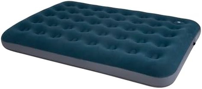 ConCerto Double Air Mattress with Built-in Foot Pump, Leak-Free Airbed with Soft Flocking Surface, Pefect for Home Portable Camping Travel