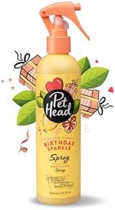 PET HEAD Spray Pour Chien 300 ml, Birthday Sparkle, Parfum Barbe à Papa, Végétalien, Hypoallergénique, Naturel, Formule Douce Pour Chiots
