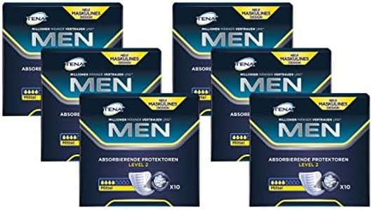 TENA MEN Nivel 2, Higiene-liners para los hombres con leve a moderada incontinencia urinaria/incontinencia - de forma segura, discreta y neutralizante del olor - Value Pack (60 depósitos ultrafinas)