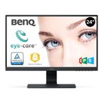 BenQ GW2480 24" (60 cm) 1920 x 1080 IPS Full HD|60Hz| HDMI & DP Ports| Ultra-Slim Bezel Monitor- Eye Care| Anti-Glare| 1WX2 Speakers|Brightness Intelligence|VESA Wall Mountable (Black)