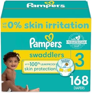 Pampers Diapers Size 3, 168 Count - Swaddlers Disposable Baby Diapers, (Packaging May Vary)