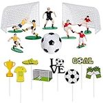 Pistha 18 Pieces Soccer Cake Topper