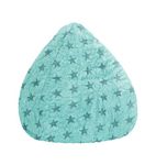 Gouchee Home Fluffy Stars Collection Faux Fur Upholstered Bean Bag Chair, Turquoise - Sofa Chair for Kids and Adults, Comfy Chair for Bedroom and Living Room Furniture, Lounge Chair, X-Large