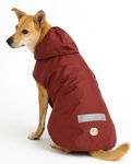 Lana Paws Maroon Dog Raincoat for Standard Sized Labradors, Golden Retrievers, German Shepherd, Rottweiler & Similar