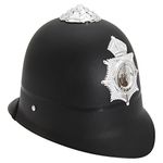 Henbrandt Childrens/Kids Police Helmet (One Size) (Black/Silver)