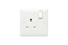 MK (ELECTRIC) MB2757WHI 13A 1G DP Switched Socket