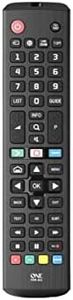 One For All Universal Replacement Learning Remote Control, Compatible Only with All LG Televisions, LCD, LED, OLED, Plasma, URC4811