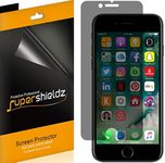 [2 Pack] Supershieldz- Privacy Anti-Spy Screen Protector Shield For Apple iPhone 7 Plus -Lifetime Replacements Warranty - Retail Packaging