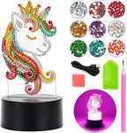 Girls Toy for 4 5 6 7 8 Year Old Kids Boy Girls Gift, Diamond Painting Kits for 5-9 Years Old Boy Girls 3D Diamond Art and Craft Kits Age 5-8 Girls Birthday Gift Unicorn Toy for 4-7 Year Old Girl