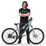 EMotorad X2 Unisex Mountain Electric Cycle with 7.65Ah Removable Battery, P9 LCD Display, 5 Levels of Pedal Assist, 27.5” Wheel Size, Front Suspension, 250W BLDC Motor, 90% Assembled (Sea Green)