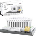 Lincoln Memorial Building Block Set (979 Pieces) Washington D.C. Lincoln Memorial Famous Landmark Series Model for Kids and Adults