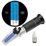 Beekeeper Refractometer Honey 10-32% Water Honey Moisture 58-90% Brix Sugar Baume for Beekeeping, Honey, Sugar Syrup, Fruit jam and Molasses, Hamh Optics&Tools