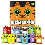 Box Buddies Boxibos Pets - Pack of 12 Mini Box Animals - Paper Craft for Kids, Party Bag Fillers, Pocket Money Toys